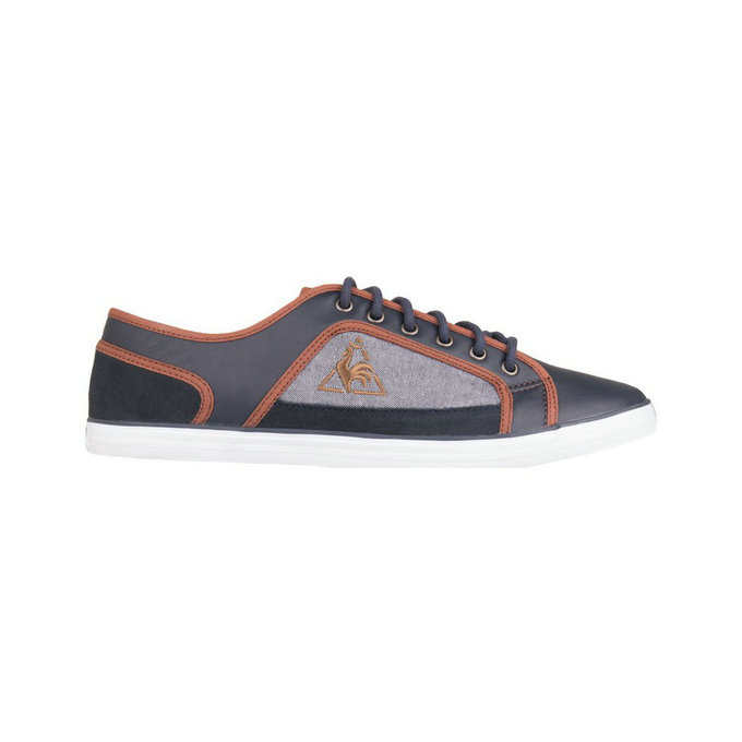 Le Coq Sportif Milons Lea 2 Tones Gris-Noir-Orange - Chaussures Baskets Basses Homme